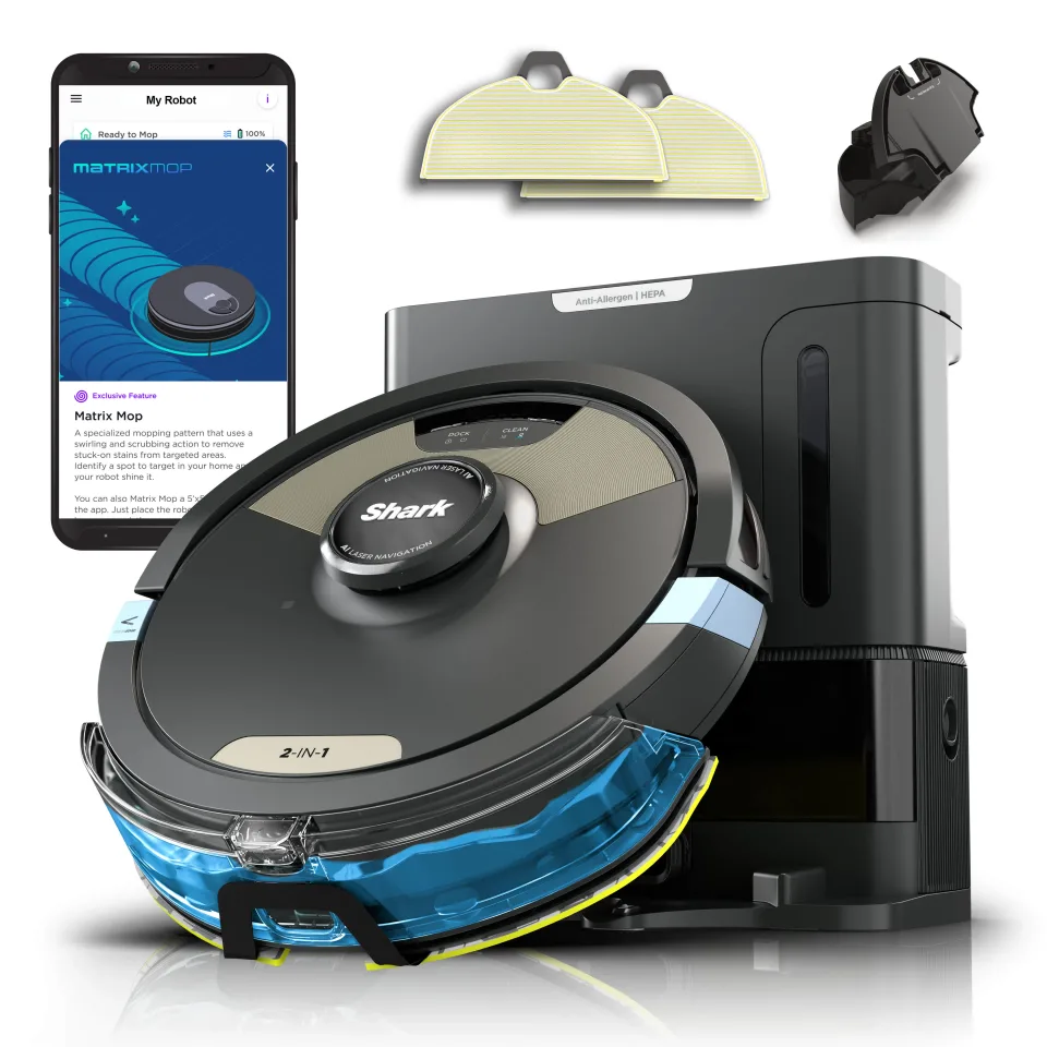Shark Matrix Plus 2-in-1 robot vacuum and mop — Product photo