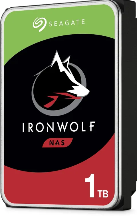 Seagate IronWolf 1 TB 3.5-inch hard drive — Product photo