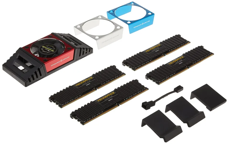 Corsair Vengeance LPX 32 GB (4 x 8 GB) DDR4 4133 MT/s memory kit — Product photo