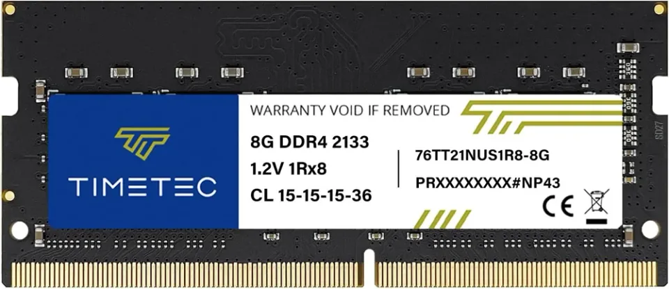 Timetec 8 GB (1 x 8 GB) DDR4 2133 MT/s laptop memory — Product photo
