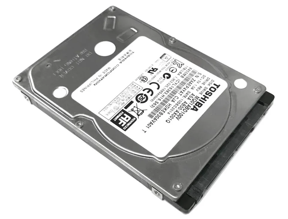 Toshiba 1 TB 2.5-inch hard drive (MQ01ABD100V) — Product photo