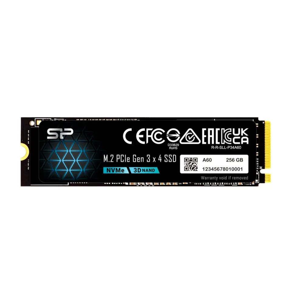 Silicon Power 256 GB M.2 2280 NVMe SSD — Product photo