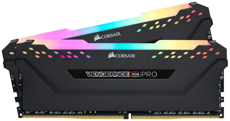 Corsair Vengeance RGB PRO 32 GB (2 x 16 GB) DDR4 3200 MT/s memory kit — Product photo