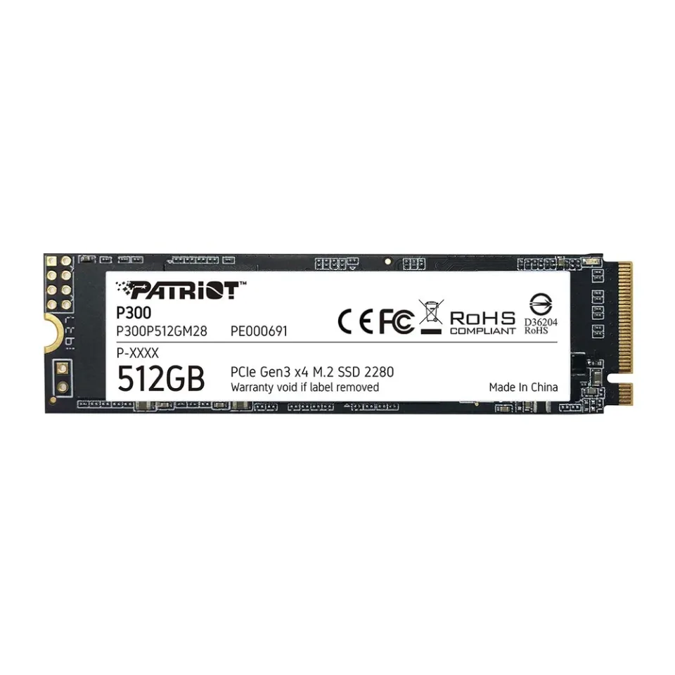 Patriot P300 512 GB NVMe SSD — Product photo
