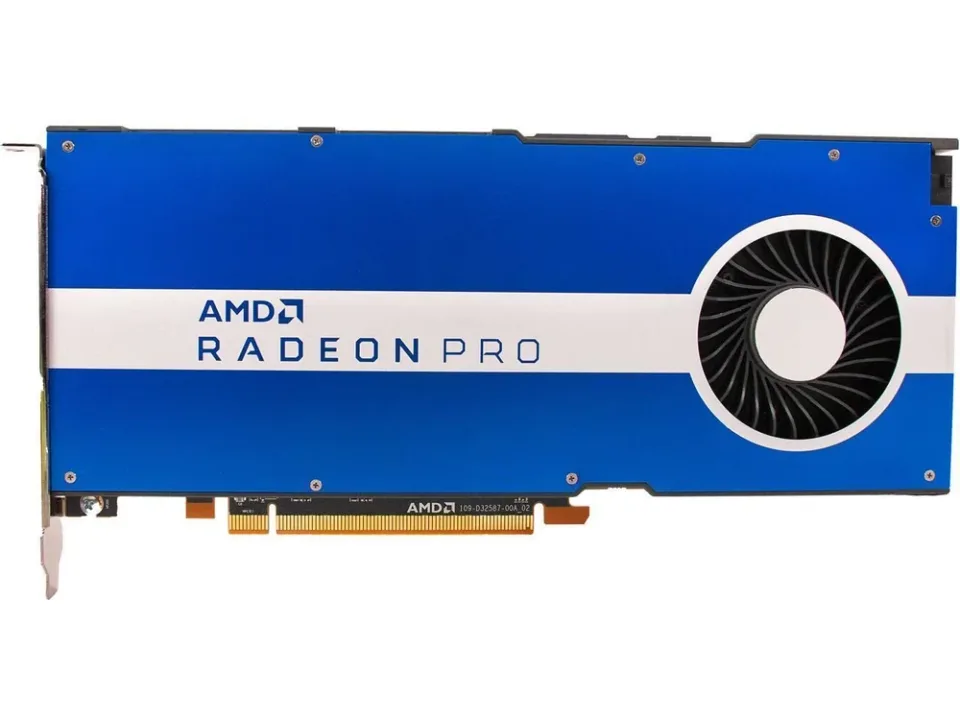 AMD Radeon Pro W5500 graphics card — Product photo