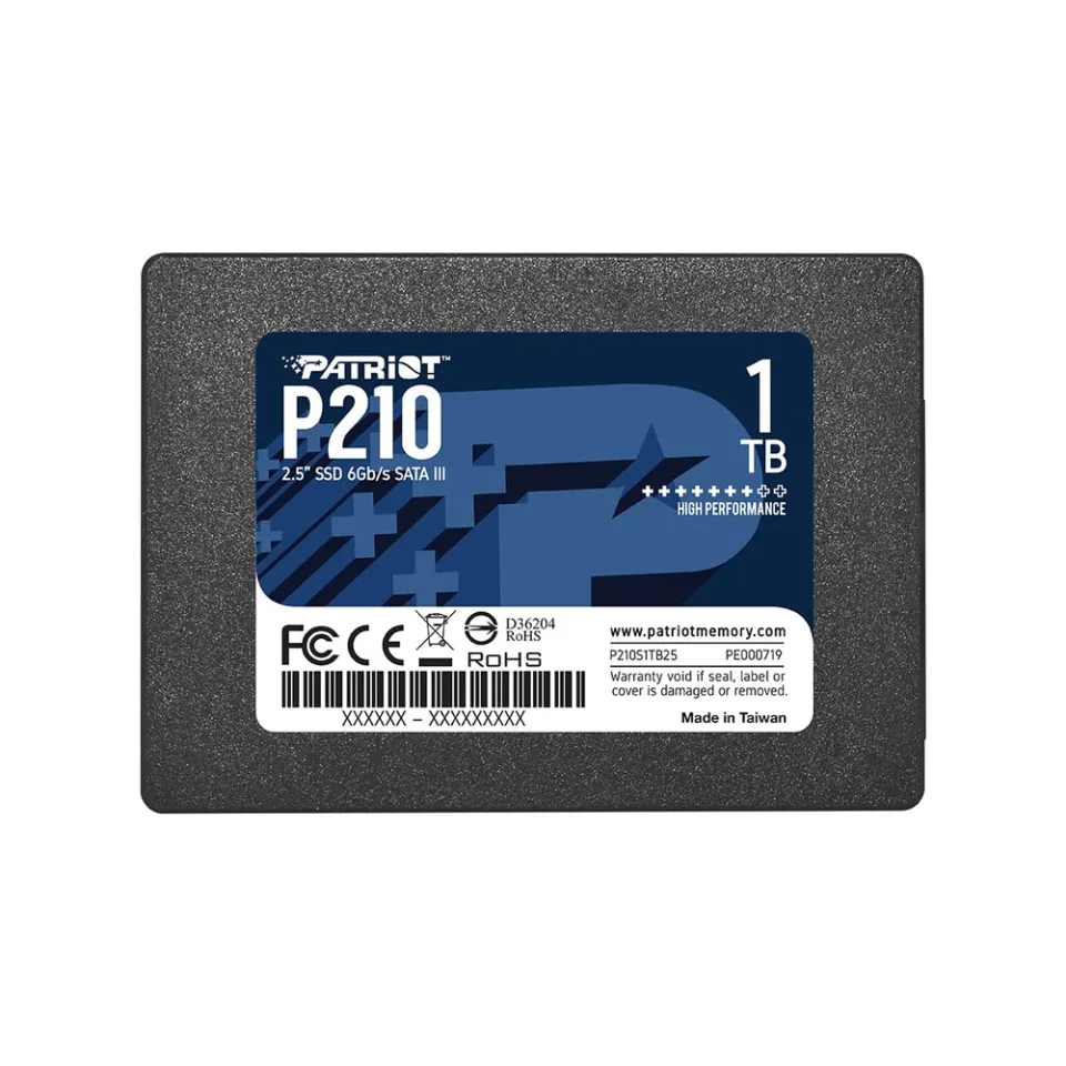 Patriot P210 1 TB 2.5-inch SATA SSD — Product photo
