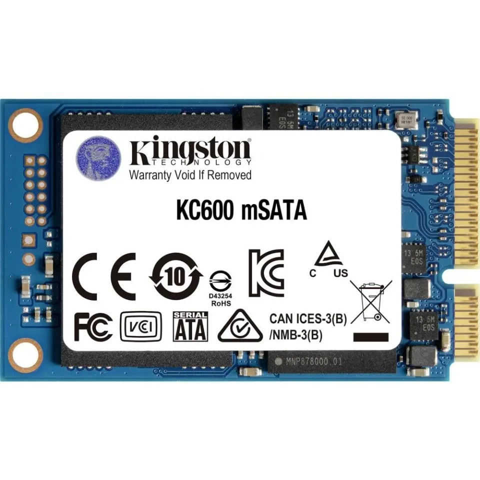 Kingston KC600 1024 GB mSATA SATA SSD — Product photo