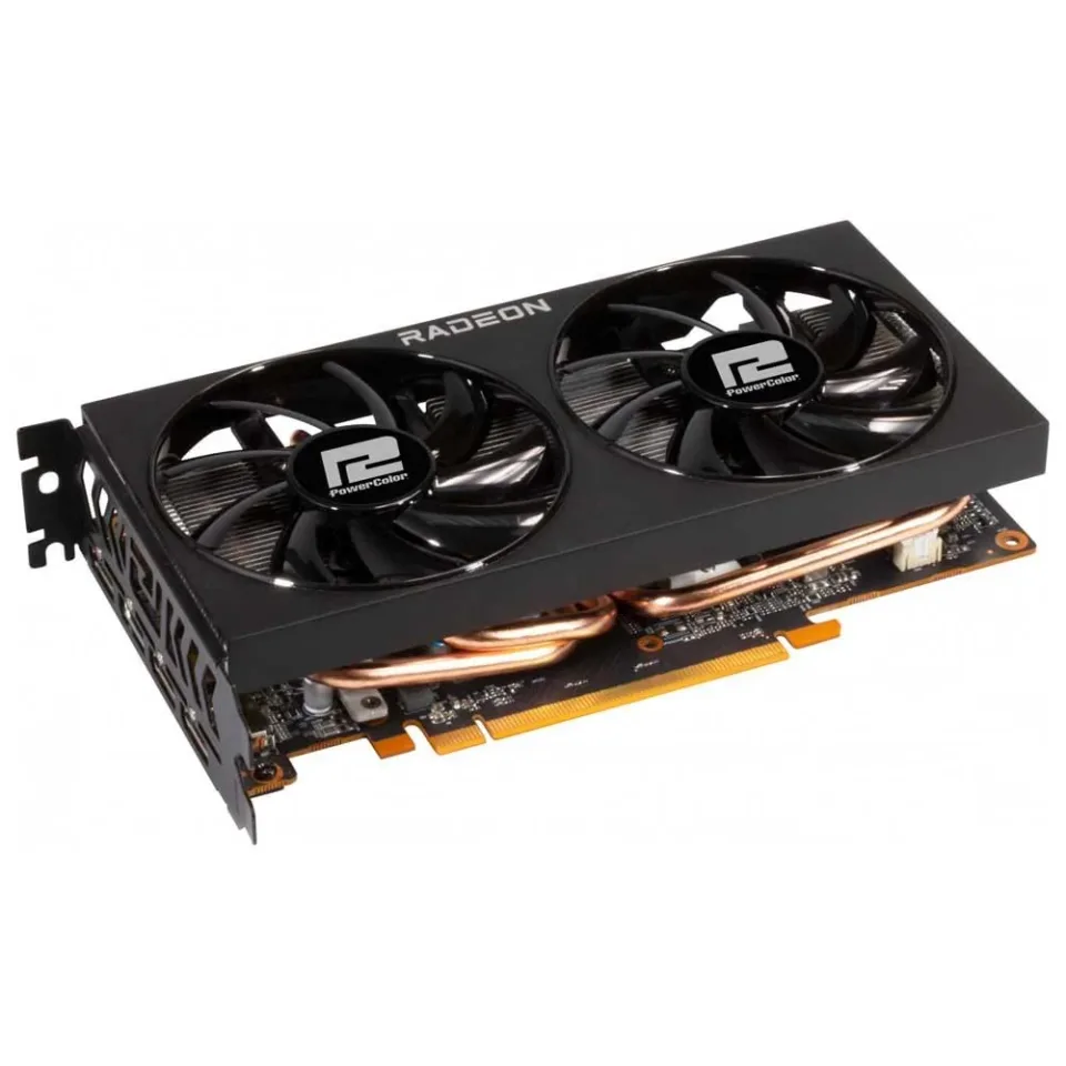 PowerColor Fighter AMD Radeon RX 6600 8GB GDDR6 graphics card — Product photo