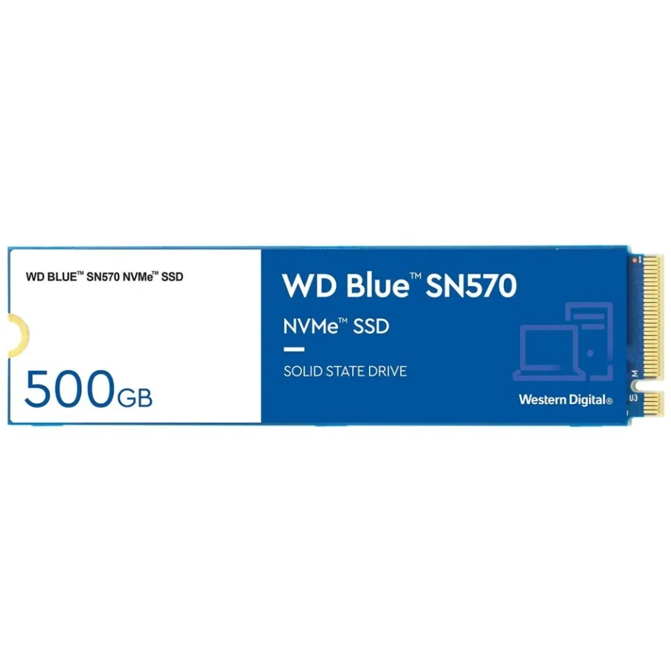 WD Blue SN570 500 GB M.2 2280 NVMe SSD — Product photo