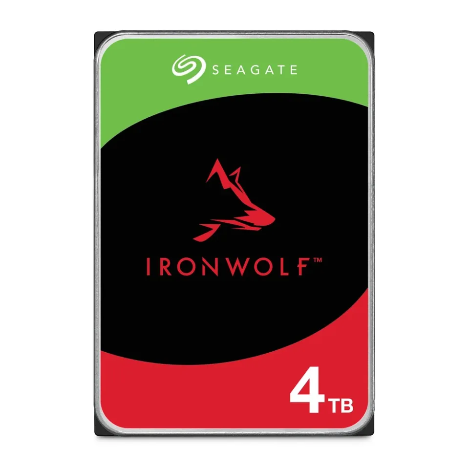 Seagate IronWolf 4 TB 3.5-inch hard drive — Product photo