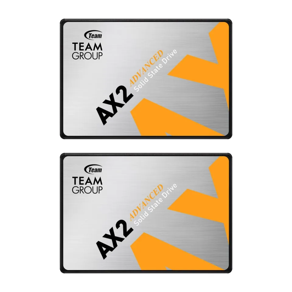 TEAMGROUP AX2 1 TB 2.5-inch SATA SSD (2-pack) — Product photo