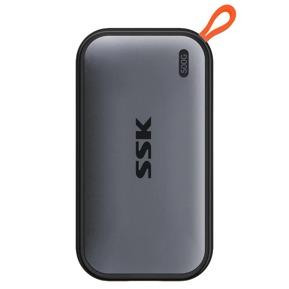SSK 500 GB portable SSD — Product photo