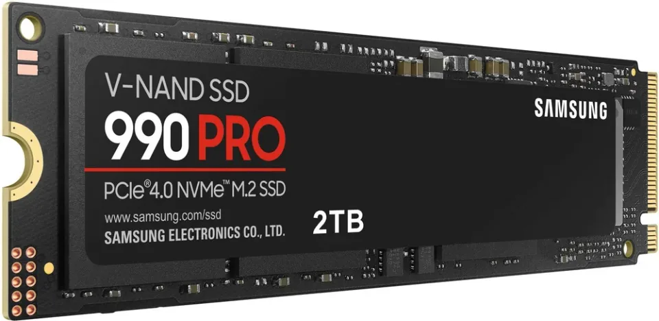 Samsung 990 PRO 2 TB NVMe SSD — Product photo