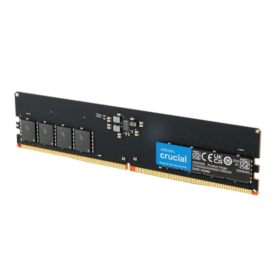 Crucial 32 GB DDR5 5600 MT/s desktop memory — Product photo