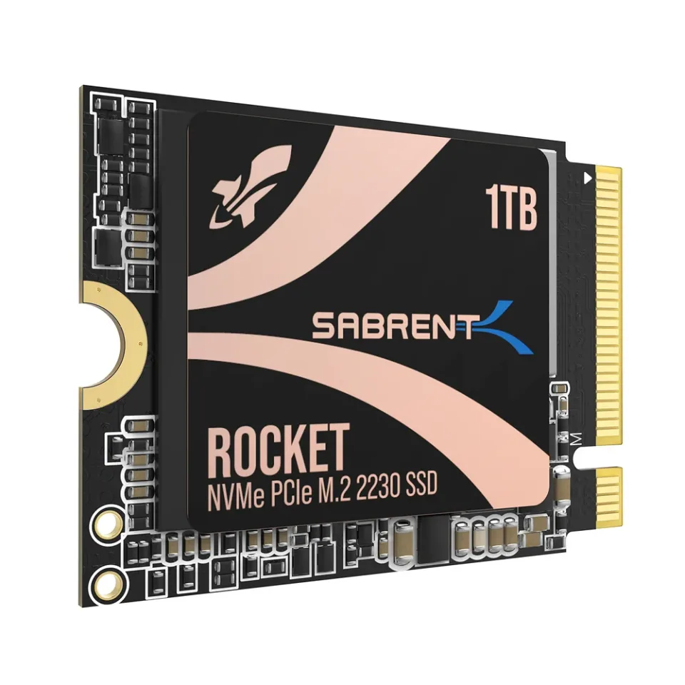 SABRENT 1 TB M.2 2230 NVMe SSD — Product photo