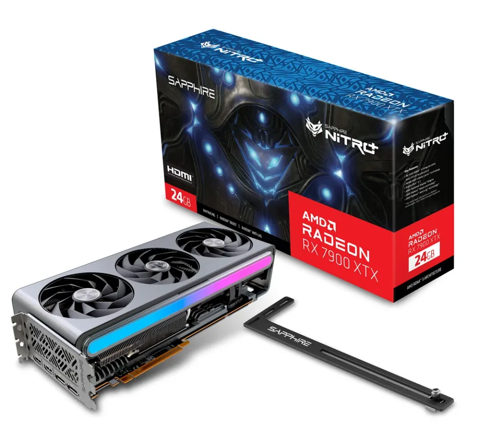 Sapphire NITRO+ AMD Radeon RX 7900 XTX Vapor-X 24GB GDDR6 graphics card — Product photo