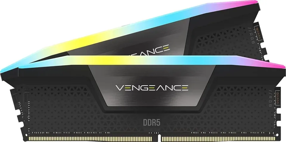 Corsair Vengeance RGB 32 GB (2 x 16 GB) DDR5 6000 MT/s memory kit — Product photo