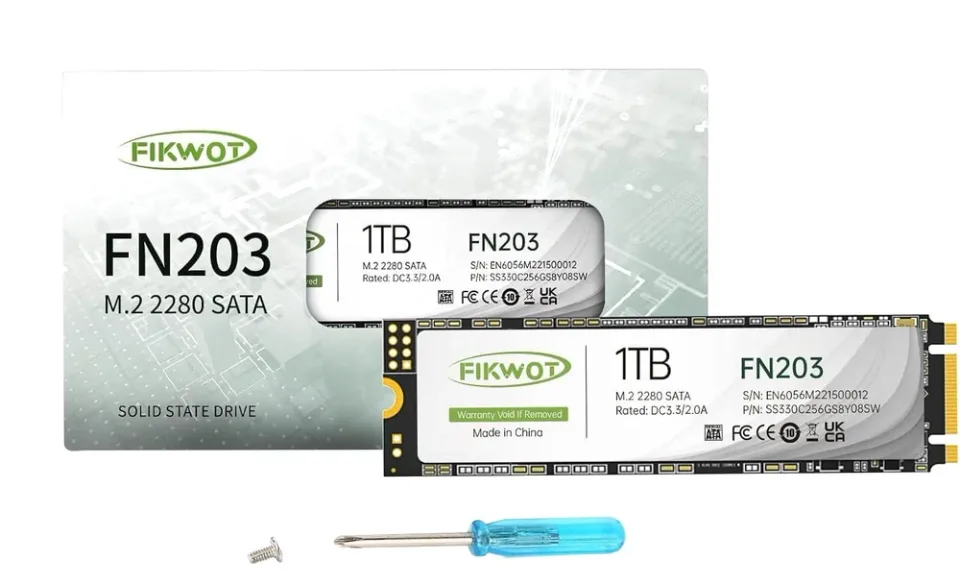Fikwot FN203 1 TB M.2 2280 SATA SSD — Product photo