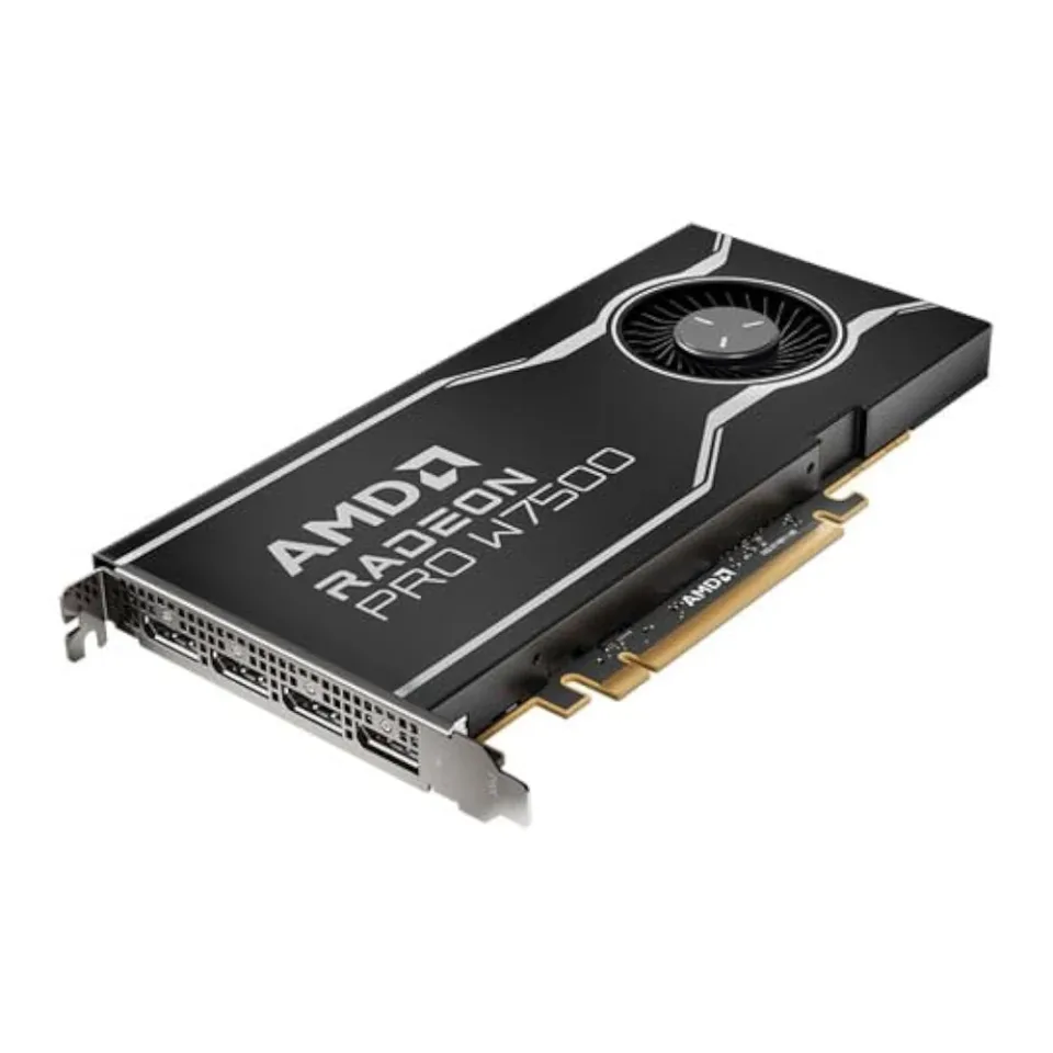 AMD Radeon Pro W7500 graphics card — Product photo