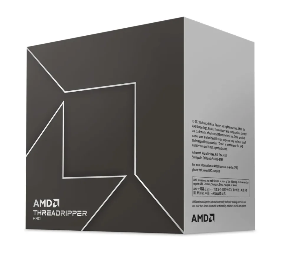 AMD Ryzen Threadripper PRO 7965WX processor — Product photo