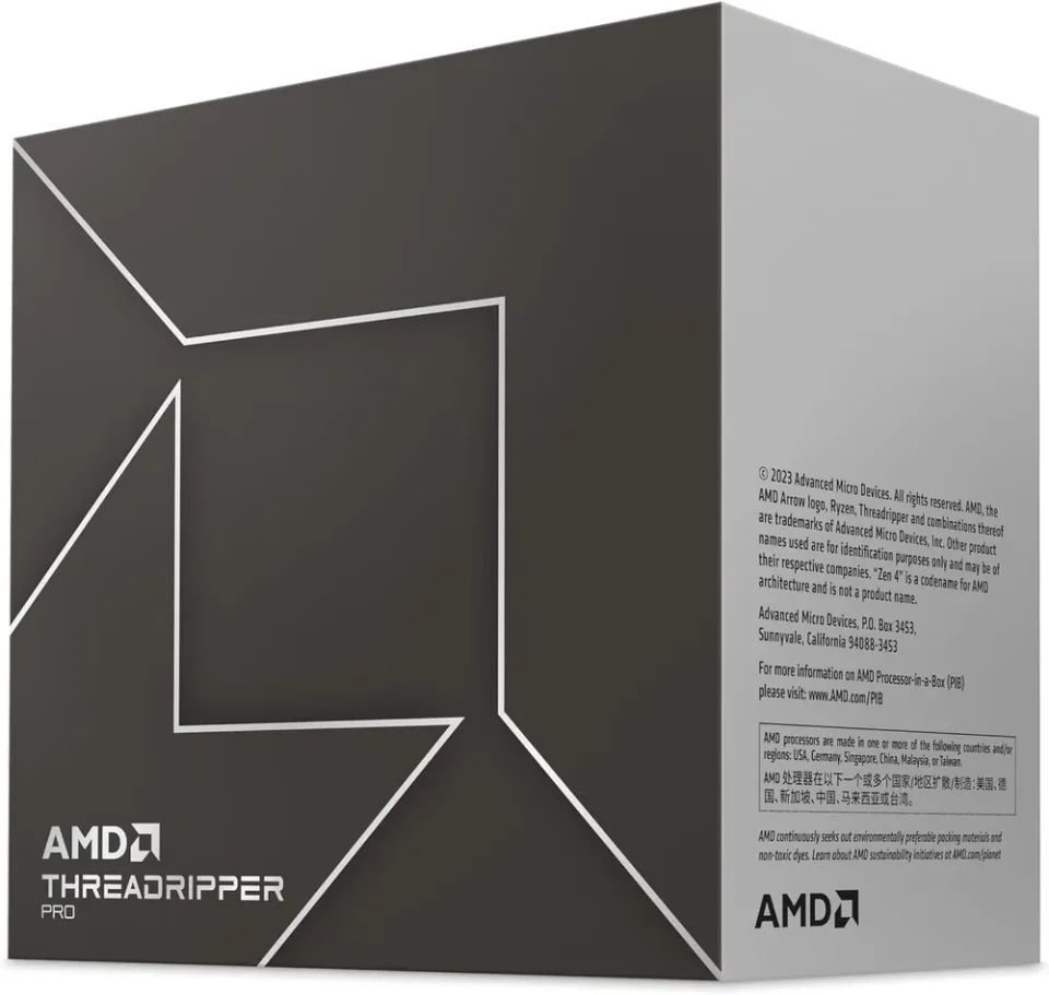 AMD Ryzen Threadripper PRO 7995WX processor — Product photo