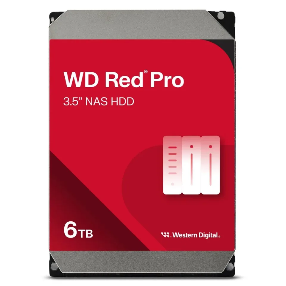 WD Red Pro 6 TB 3.5-inch hard drive — Product photo