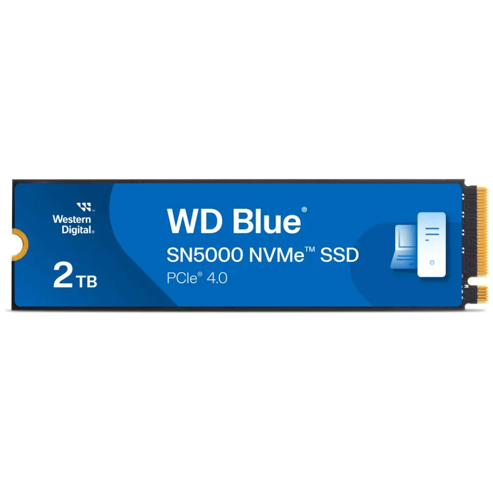 WD Blue SN5000 2 TB M.2 2280 NVMe SSD — Product photo