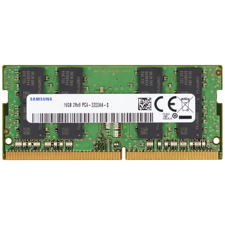 Samsung 16 GB (1 x 16 GB) DDR4 3200 MT/s laptop memory — Product photo