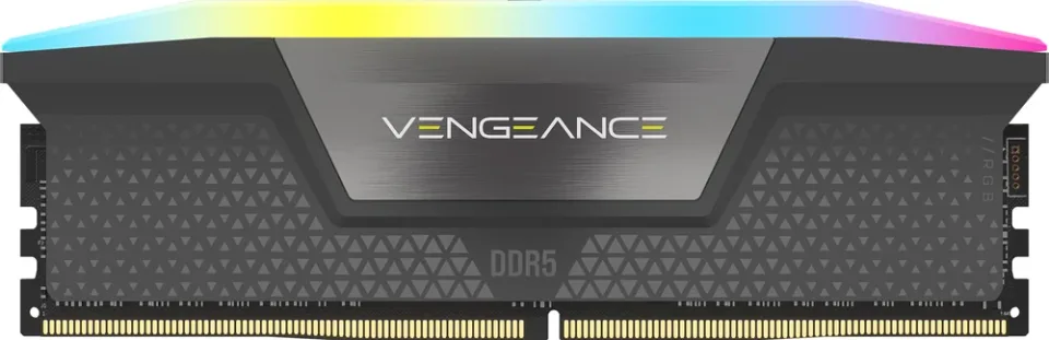 Corsair Vengeance RGB 16 GB (1 x 16 GB) DDR5 6000 MT/s desktop memory — Product photo