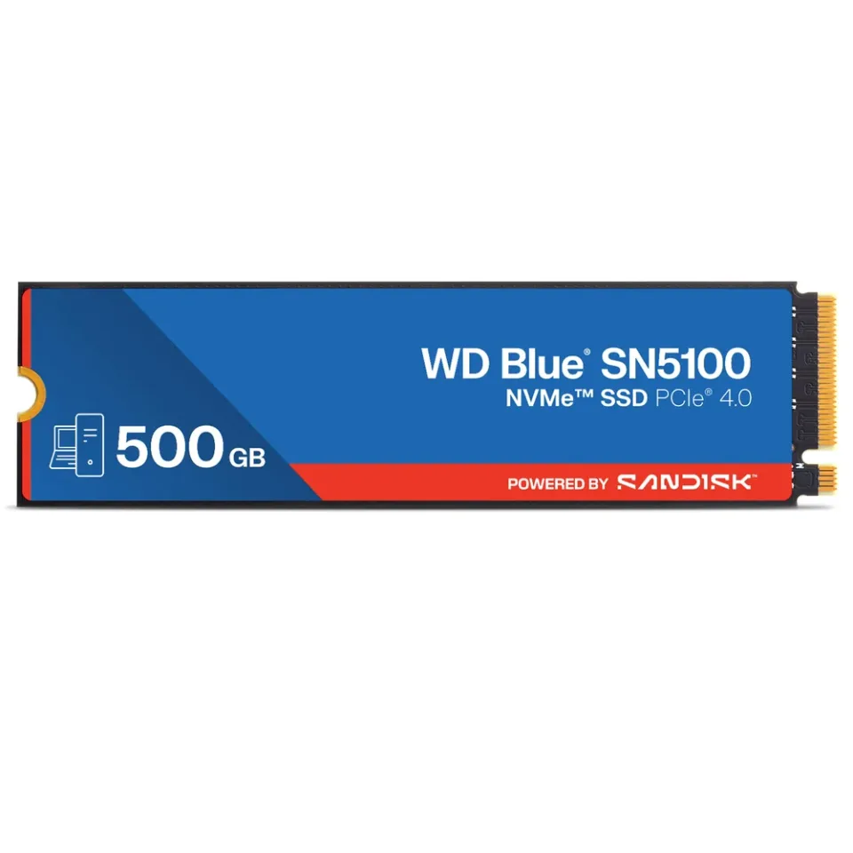 SanDisk WD Blue SN5100 500 GB M.2 2280 NVMe SSD — Product photo