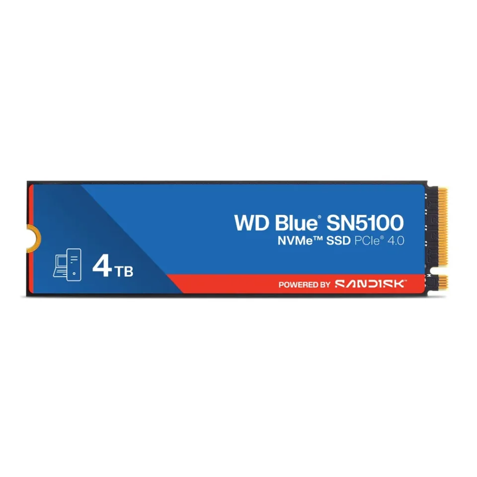 SanDisk WD Blue SN5100 4 TB M.2 2280 NVMe SSD — Product photo