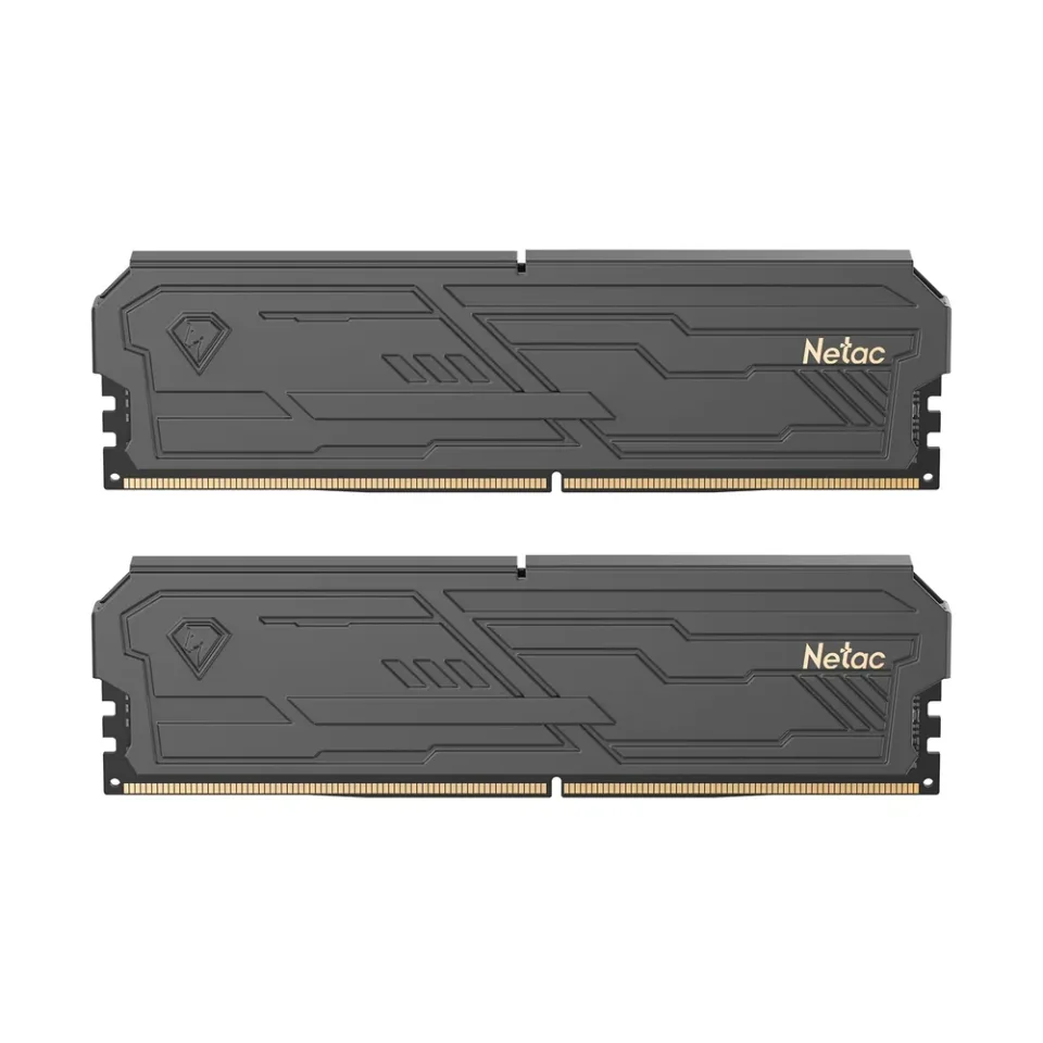 Netac 32 GB (2 x 16 GB) DDR4 3200 MT/s desktop memory kit — Product photo