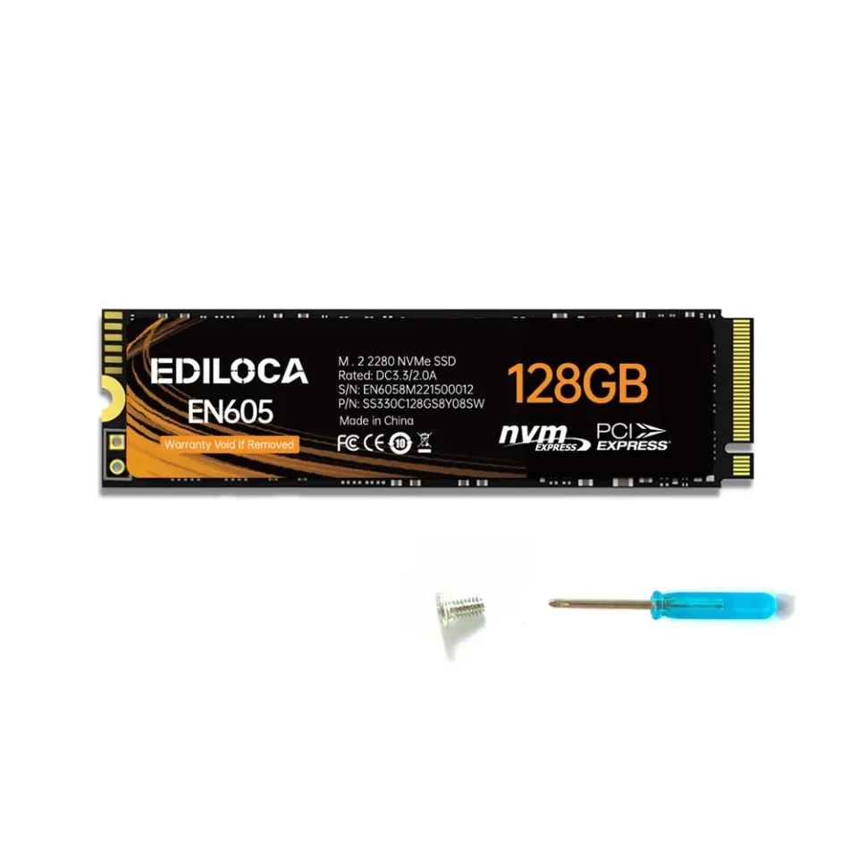 Ediloca EN605 128 GB M.2 2280 NVMe SSD — Product photo