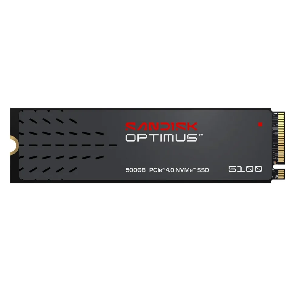SanDisk Optimus 5100 500 GB M.2 2280 NVMe SSD — Product photo