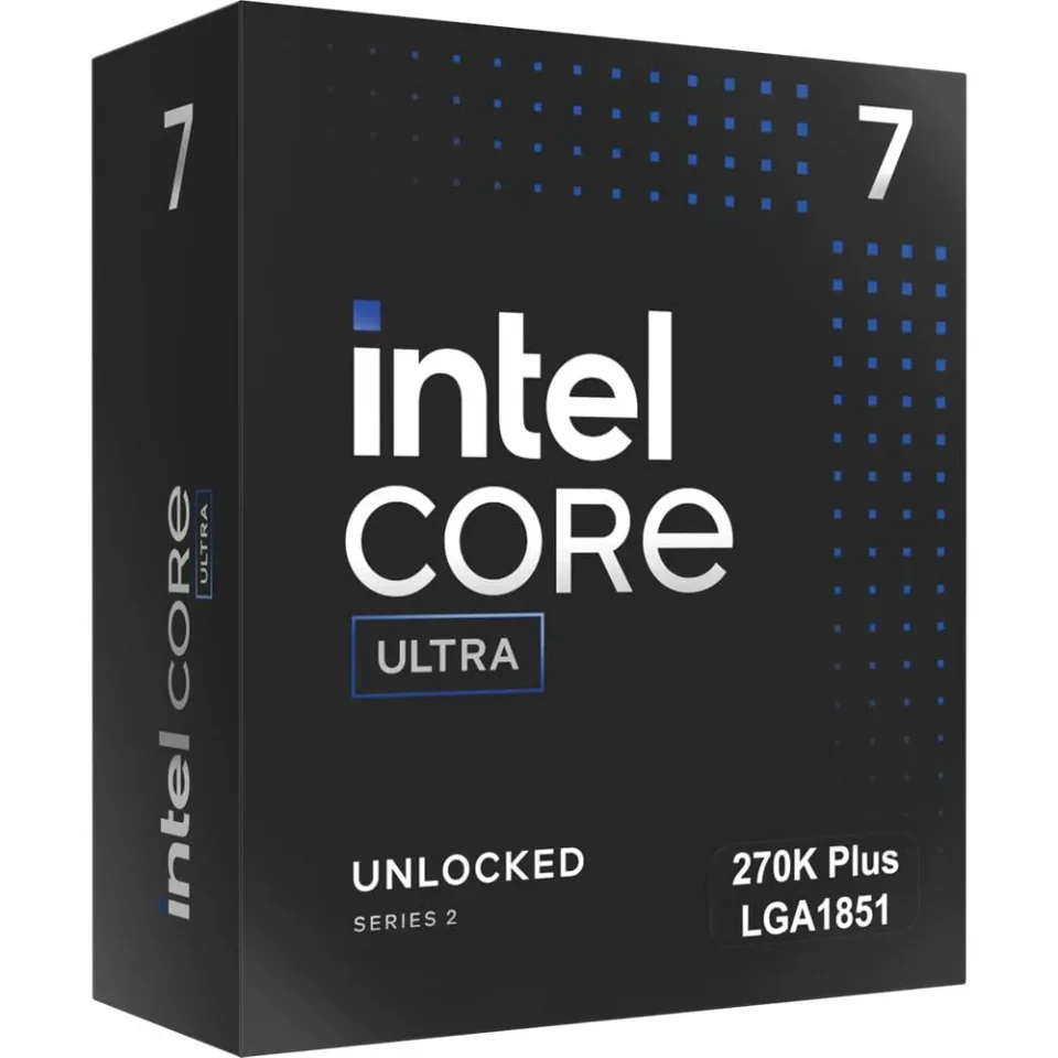 Intel Core Ultra 7 270K Plus processor — Product photo