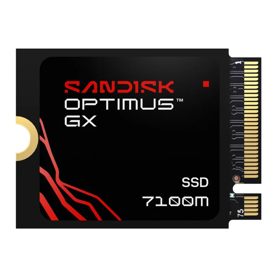 SanDisk Optimus GX 7100M 2 TB M.2 2230 NVMe SSD — Product photo