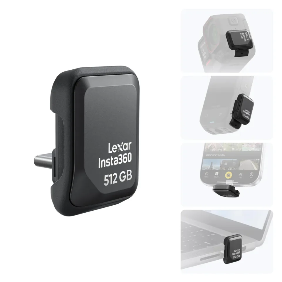 Insta360 Quick Reader 512 GB SSD stick — Product photo