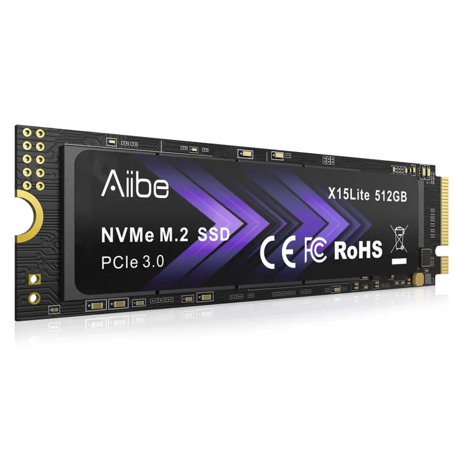 Aiibe 512 GB M.2 2280 NVMe SSD — Product photo