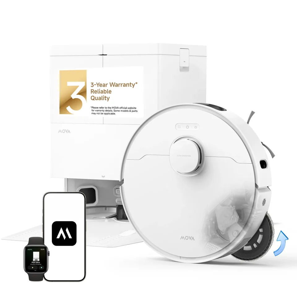 MOVA P20 Ultra robot vacuum and mop — Product source photo