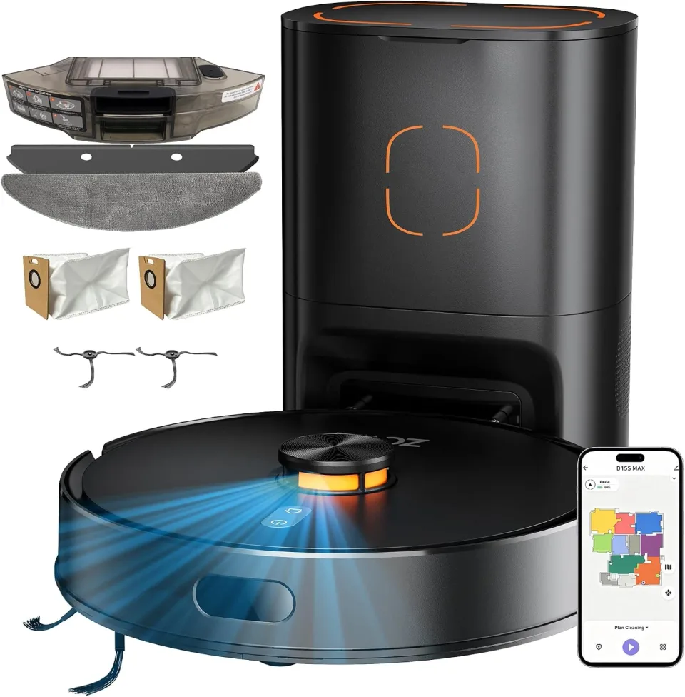 WSUANE D15S Max Robot Vacuum and Mop — GardenHaven affiliate photo