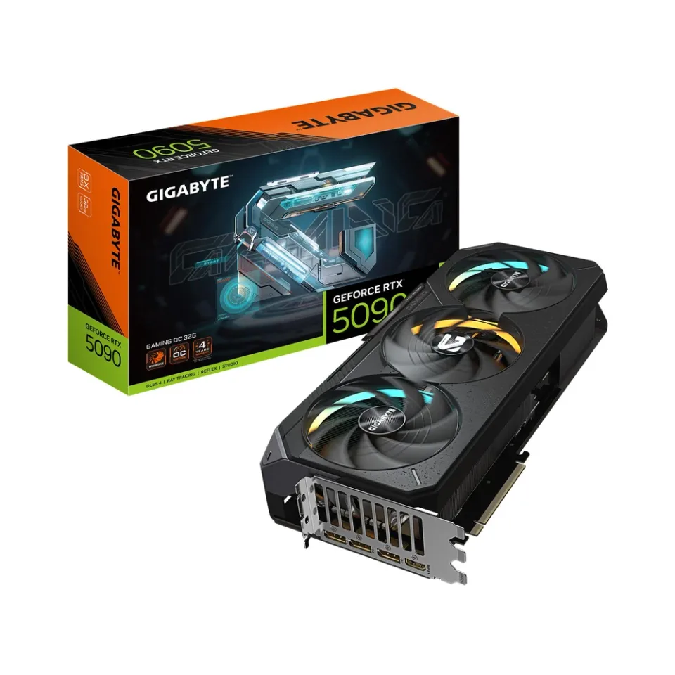 GIGABYTE GeForce RTX 5090 GAMING OC 32G graphics card — Product photo